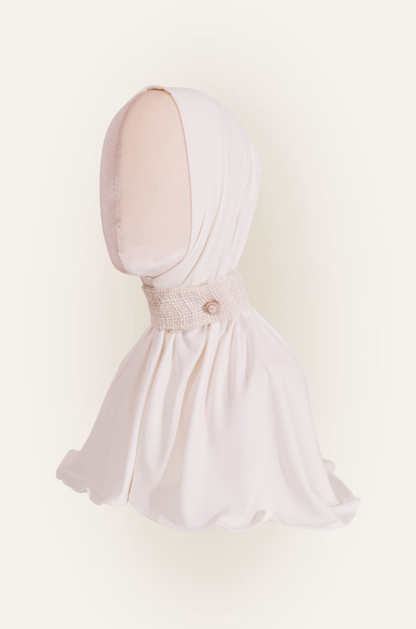 The Collar Hijab - Crème Royale