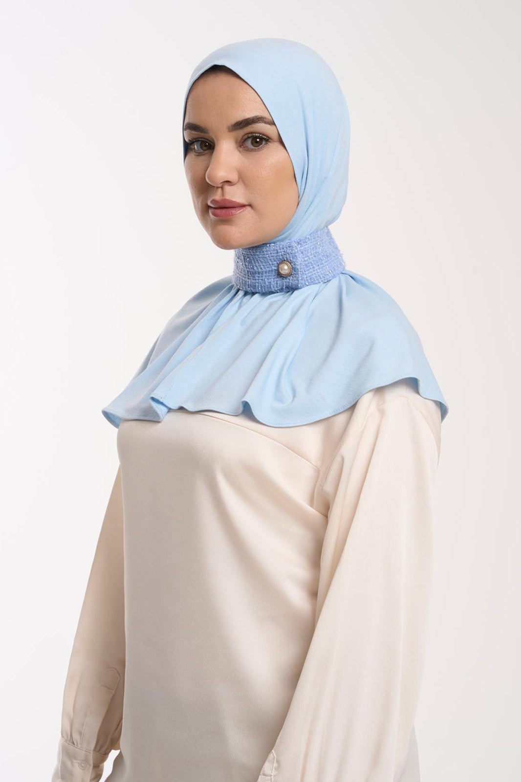 The Collar Hijab - Blue Sorbet