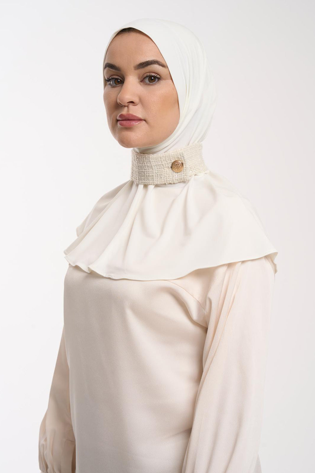 The Collar Hijab - Crème Royale