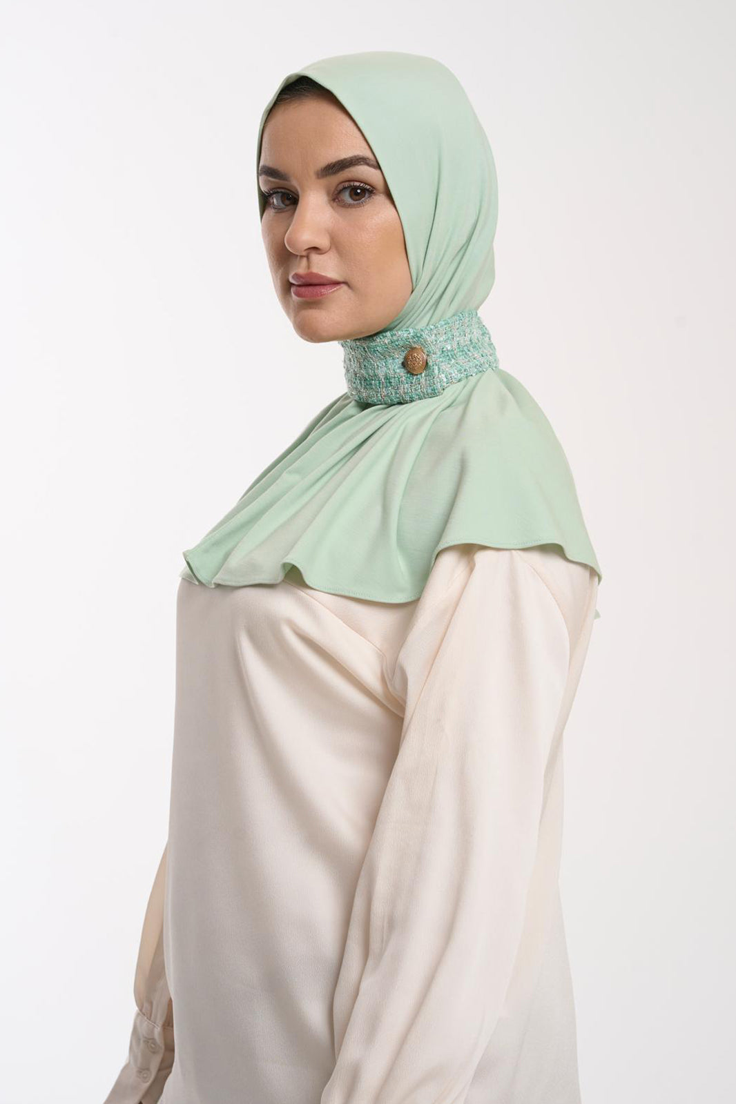 The Collar Hijab - Pistachio Glace