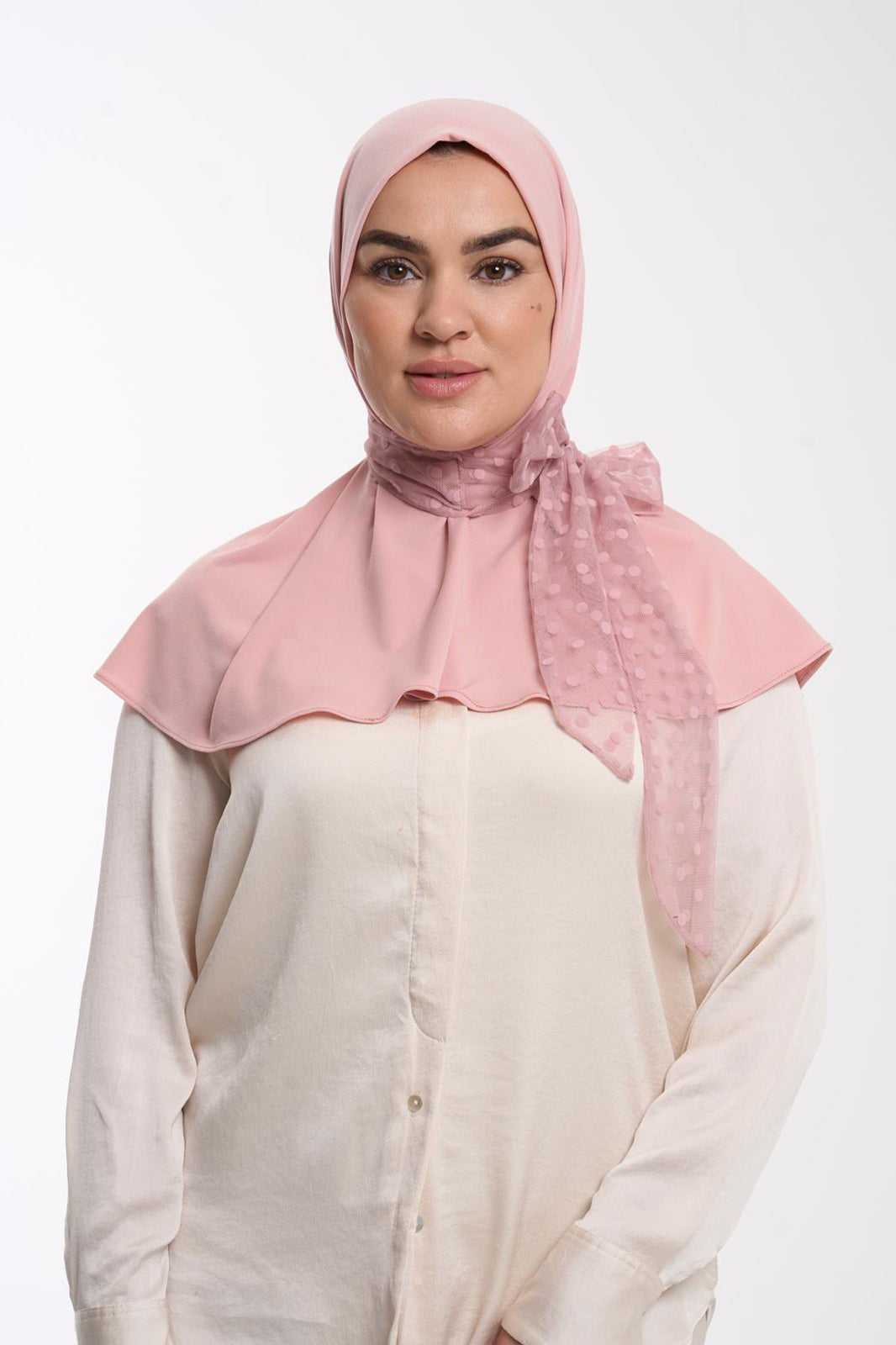 The Bow Hijab - Rose Meringue