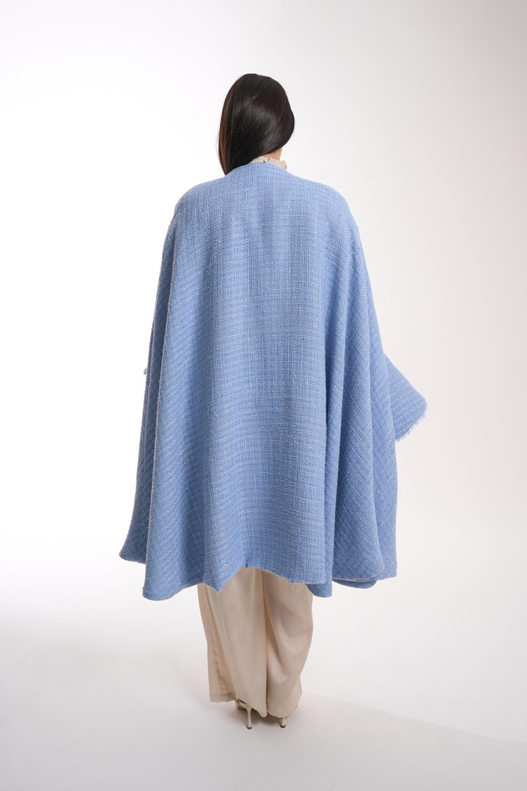 EXCLUSIVE ITEM   Tweed Mantel - Blue Mirage