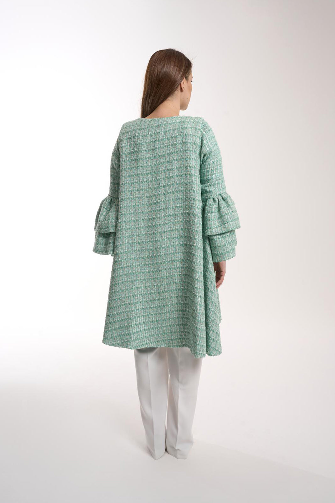 Tweed Mantel - Mint Bijou