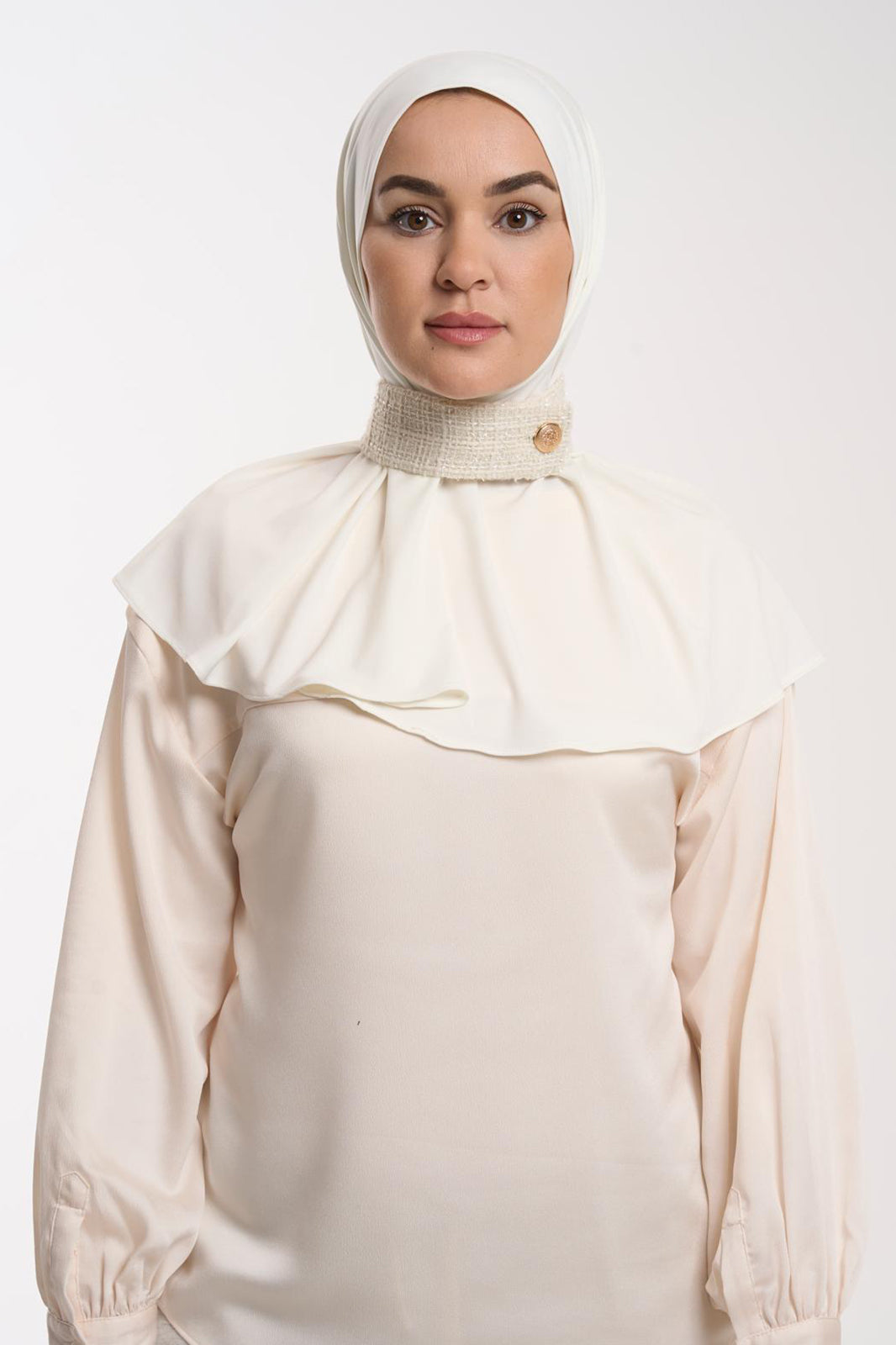 The Collar Hijab - Crème Royale