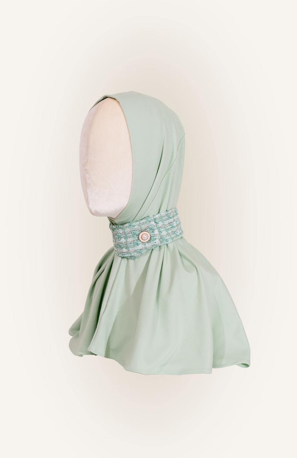The Collar Hijab - Pistachio Glace
