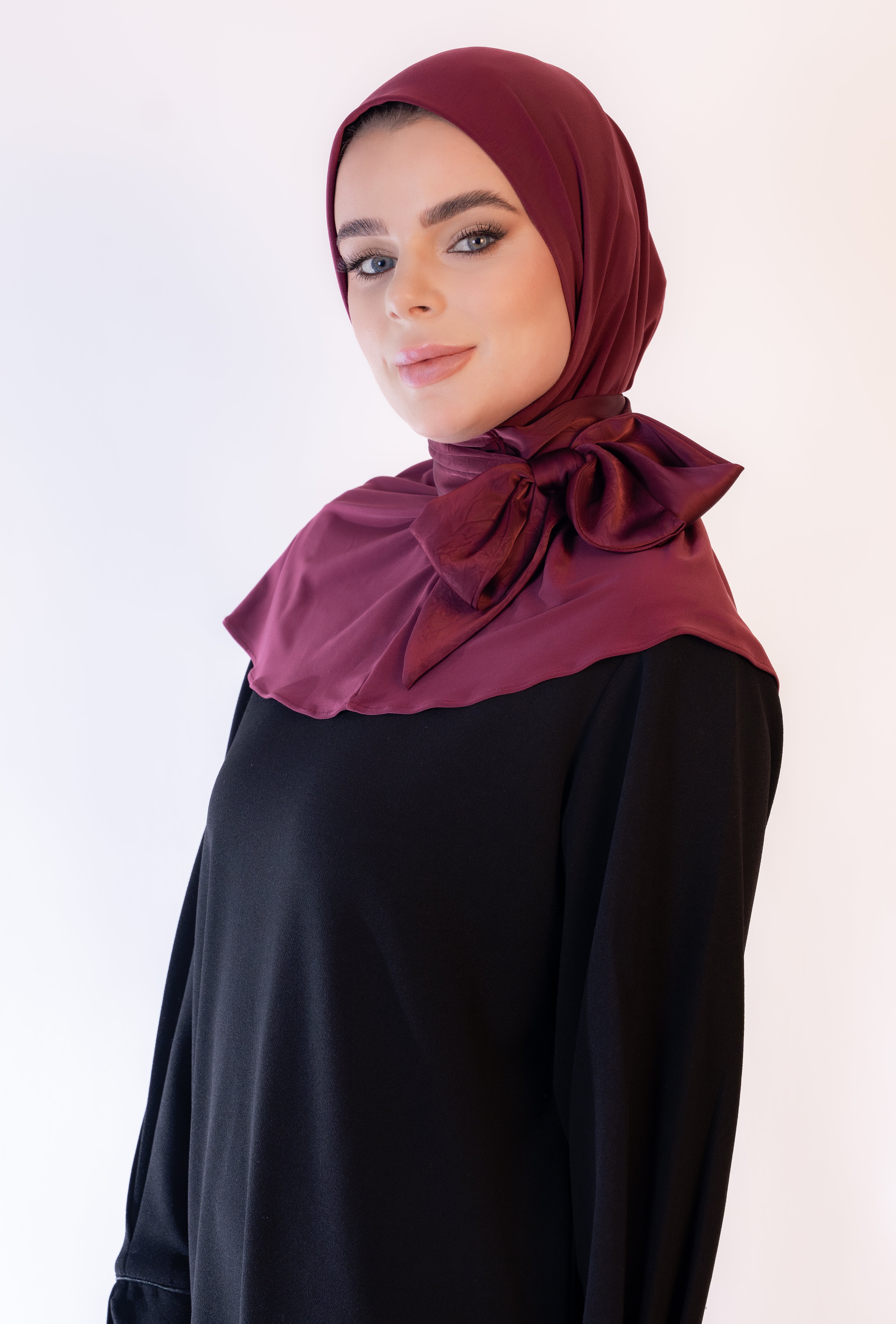 The Bow Hijab- Orchid Rouge