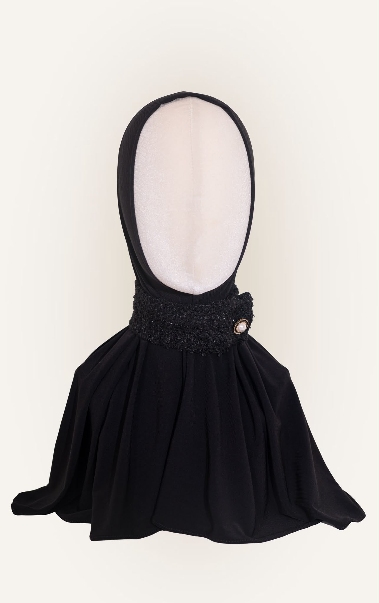 The Collar Hijab - Noir Velours